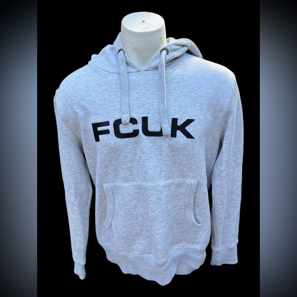 Men’s Medium French Connection UK FCUK Gray Hoodie